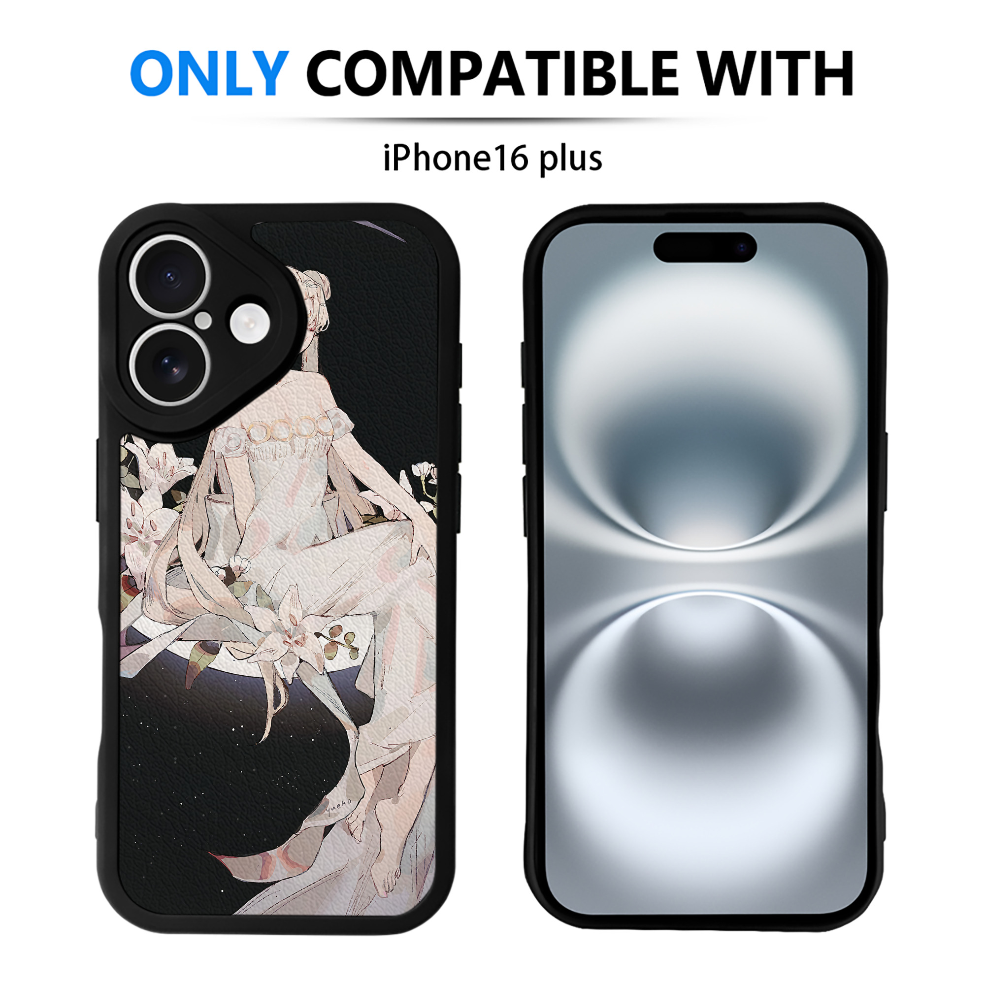 （画像用） 美少女戦士セーラームーン Sailor Moon 【iPhone 16シリーズ対応】シリコンスマホケース（レザー調） 材質：シリコン